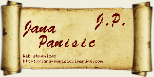 Jana Panišić vizit kartica